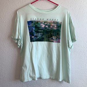 Mint Claude Monet Art Top